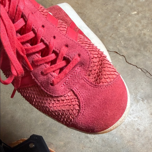 Adidas Vibrant Red Textured Sneakers - Picture 8 of 14
